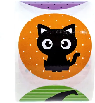 1 palcový Šťastný Halloween Malý Pavúk Čierna Mačka, detské Hračky Legrační Zviera Vďaka Dekorácie, Nálepky, Štítok 50-500pcs 17405