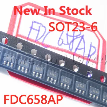 10PCS/VEĽA Kvalitných FDC658AP FDC658 SOT23-6 (sieťotlač 58AP 58A) LCD logic board čip, Na Sklade Nové Originálne