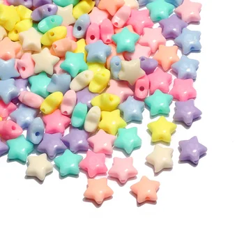 11 mm-Hviezdičkový Akrylové Korálky Candy Farby Voľné Dištančné Korálky Pre Šperky Robiť Ručne Diy Náhrdelník Náramok Príslušenstvo 78865