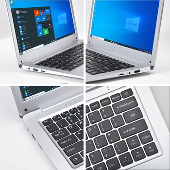 12.5 Palce N3350 Slim Malé Mini Notebook 4G RAM 64 G SSD Ultrabook Business Office Notebook Cool Čierna Netbook Prenosný Počítač PC