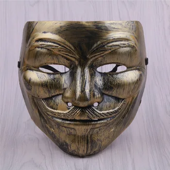 1Pc V for Vendetta Maska Halloween Maškaráda Strašidelné Strana navrhne Cosplay Kostým Príslušenstvo Rekvizity Anonymné Film Guy Fawkes