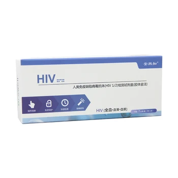 1pcs, V Domácnosti HIV1/2 Krvi Testovacie Súpravy na HIV AIDS Testovacích Súprav ( 99.9% Presné) Celý Krvi/Séra/Plazmy Test ochrana Osobných údajov Rýchle dodanie