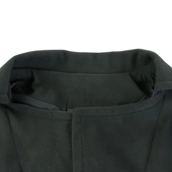 2020 Zákopy Srsti Mužov Jacket Mens Kabát Bežné Slim Fit Vetrolam Pevné Dlhá Srsť Muži Móda Zimné Kabáty Plus Veľkosť 10809