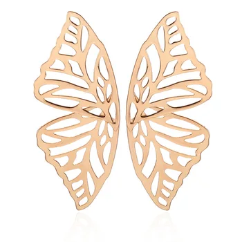 2021 Dutý Veľký Motýľ Stud Náušnice pre Ženy Kovové Anjel Krídla s Príveskom, Náušnice a Strát Šperky Strany, darček pre Priateľku