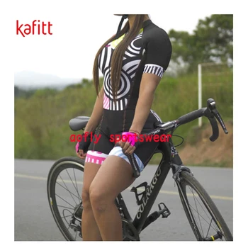 2021 KAFITT dámske Krátke Cyklistické Triatlon Sady Go Pro Tím Skinsuit Macaquinho Ciclismo Feminino Jumpsuit Súpravy Maillot Mujer