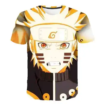 2021 Letné Deti Móda Narutos 3D T-Shirt Zábavné Japonské Anime Tlač Chlapci Dievča Tees Deti Dospievajúce Dieťa Cool Tričká Topy
