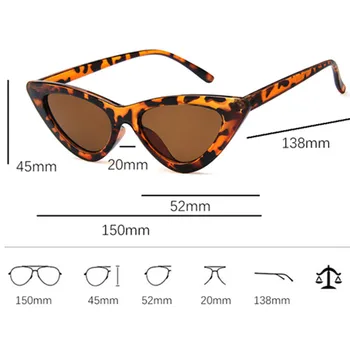 2021 módne slnečné okuliare žena Dizajnér značky vintage retro trojuholníkové mačka okuliare oculos De Sol Transparentné tichom uv400 33842