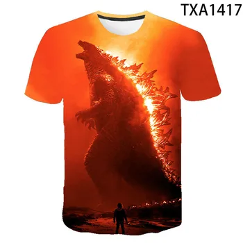 2021 nové módne dinosaura PS Tesla mužov a žien 3D vytlačené T-shirt módne bežné tričko lete monster priedušná a potu 361
