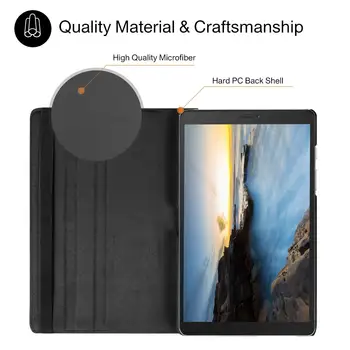 360 Rotujúce obal pre Samsung Galaxy Tab 8.0-SM-T290 Tablet 2019 Prípade PU Kryt T290 T295 T297 Funda Prípade Para Coque 43407
