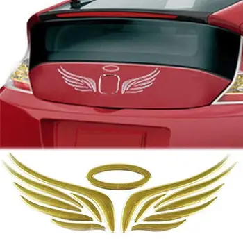 3D Anjel Krídla Auto, Auto Nálepky, Obtisky Vozidla, Znak, Odznak Logo Auta-Styling odolný voči Vode Vysoká Lepivosť Nárazníka Obtlačky