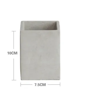 3D Betónový Kvetináč Formy Námestie Kocka Silikónové Cementu Formy pre Flower Pot Ploche Dekoračný Kvetináč Váza Plesne 459