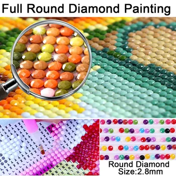 3D DIY Kolo Diamond Maľovanie Pug Psa Zvieratá Výšivky Plné Námestie Diamond Maľovanie Cross Stitch Drahokamu Mozaiky Maľovanie