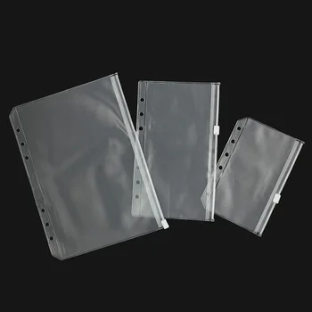 3KS/set PVC Nepremokavé Filofax Zips, Taška Stručné Plánovač Špirála pamäťovú Kartu Taška Podanie Produkty