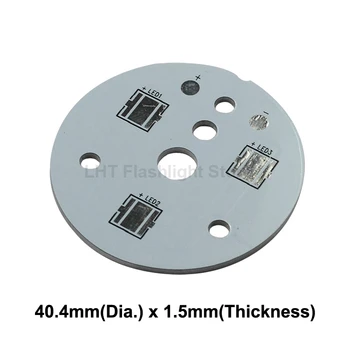 40.4 mm(D) x 1,5 mm(T) Hliníková Základná Doska pre 3 x 5050 Led - Serial (1 ks) 17853