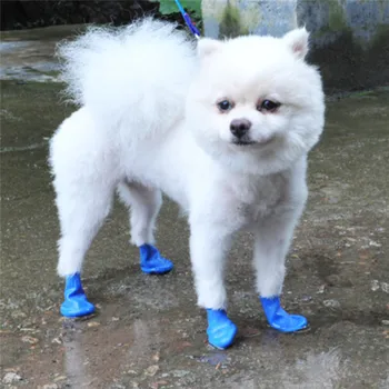 4Pcs/veľa Nepremokavé Topánky Pre Psa Chihuahua Balón Typ Gumy Dážď Topánky Prenosné Pes Príslušenstvo Outdoor Obuv, Ponožky