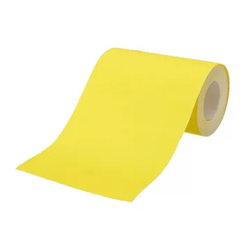 5 m, Žltý Oxid hlinitý Brúsenie Roll Dreva Ručné Brúsny Nástroj Zrnitosti 120 Tvarovanie Tela Výplň brúsny papier Rolka Dreva Pracovný Nástroj 14328