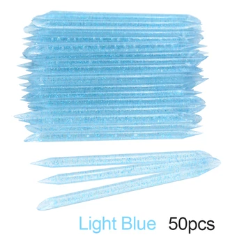 50/25pcs Dvojité Konci Nail Art Design Crystal Stick Pedikúra Manikúra Nástroj Nastaviť Kutikulu, Tlačné Odstraňovač Rias Predĺženie Tyče