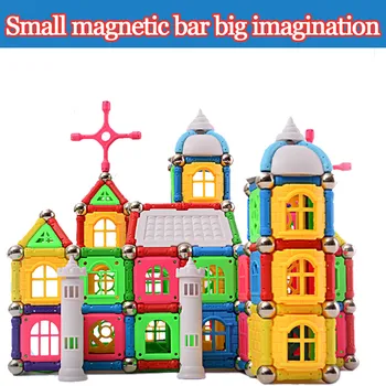 50-300pcs DIY Magnetické Bloky Magnetické Projektant Stavby Sada Magnetov Tyče Vzdelávacie Hračky pre Deti, Darčeky