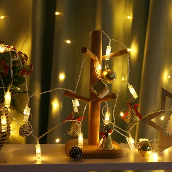 6m/10m LED Foto Klip Víla String Svetlá Veniec, Vianočné Dekorácie pre Domov Izba Dovolenku Svadobné, Vianočné Osvetlenie, Vonkajšie Batérie 26146