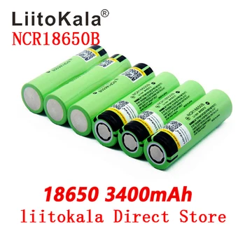 90pcs LiitoKala nový, originálny NCR18650B 34B 3,7 V 18650 3400mAh nabíjateľné lítiové batérie, blesk, batéria 70953