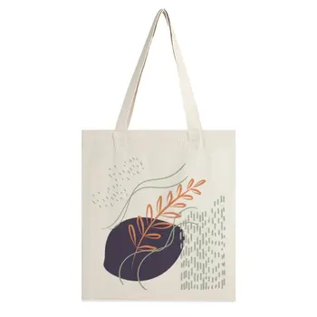 Abstraktné Tvary Digitálny Dizajn 8 Tote Bag Jesenné Travel Textílie Vlastné Logo Biele 90. rokov pre Ženy, Plátené tašky 38×41 cm