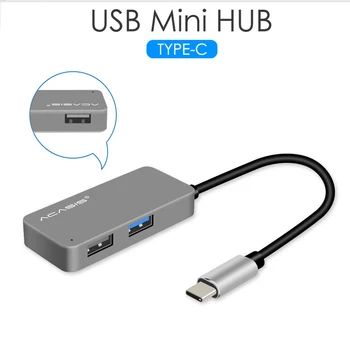 Acasis Typ C Hub Typ-C Converter mini USB Hub s PD nabíjanie nabíjanie počas hrania 5911