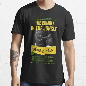 Ali vs Predák Rachot v Džungli pánske T-shirt Najvyššej Kvality bavlny tlače krátky rukáv mužov tričko bežné Teórie mens Tshirt