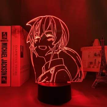 Anime 3d Lampa Potravín Wars Shokugeki Č Soma LED Nočné Svetlo pre Domáce Izba Dekor Nočného Darček k Narodeninám Erina Nakiri Svetlo 65884