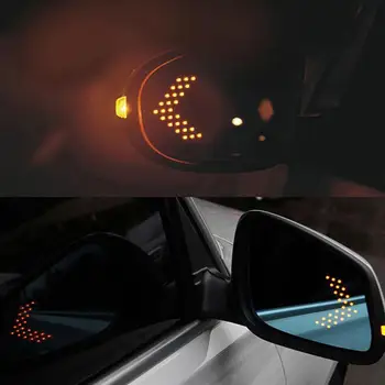 Auto Spätného Zrkadla Zase Signál LED Šípku Indikátor Automobilový Spätné Zase Signál Led Zase Light Nástroj na Čítanie Zrkadlo Svetlo S F3Q4