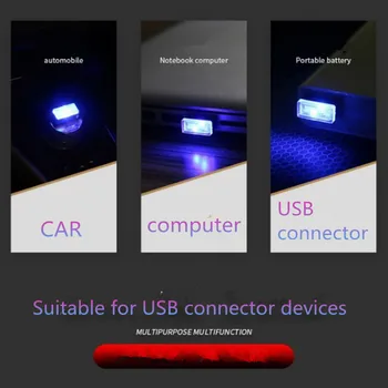 Auto štýl interiéru USB LED Atmosféru Svetiel NA peugeot 307 sw e60 tucson kia ceed 2019 w210 polo 9n renault kadjar astra k 14357