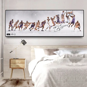 Basketbalová Hviezda Klasické Kobe Plagáty a Vytlačí olejomaľba na Plátne Škandinávskych Cuadros Wall Art Obrázok pre Obývacia Izba 2225