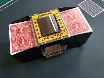 Batérie Prevádzkované Automatické Card Shuffler, 2 Deck Card Shuffler pre Domáce Kartové Hry, Poker, Rummy, Blackjack 4864