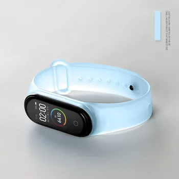 Bežné Watchband pre Miband 6 Transparentné Smart Hodinky, Náramok pre Xiao Mi Band 6 5 4 3 Športové Silikónové Vodotesné Hodinky Remienok 1027