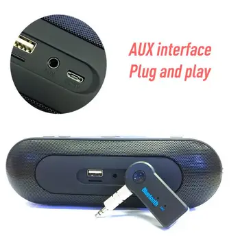 Bluetooth Prijímač Pre Auto Hudobné Slúchadlá Audio Receiver, Handsfree, 2 V 1, Bezdrôtová 5.0 Prijímač 3,5 mm Jack Adaptér Pre TV, PC 19987
