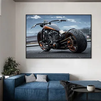 Cool Motocykel Obraz Na Plátne Maľovanie Rytiera Sen Ťažké Lokomotíva Plagáty a Vytlačí Chlapec, Izba Dekorácie Špeciálny Darček