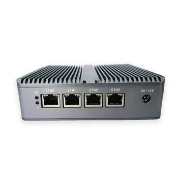 CPU E3827 Pfense Mini Router Server CP 4*1000M Lan Podpora Windows10 Linux HD, VGA, Dual Display bez ventilátora Ploche 79460