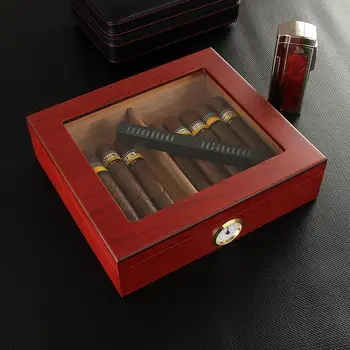 Cédrové Drevo, Cigary Cestovné Humidor Box Prenosný Cigaru Prípade, W/ Zvlhčovač Vlhkomer Cigary Humidor Sigaren Box Na Cigary COHIBA 11506