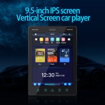 D7YA IPS, Dotykový Prehrávač 9.5 Palcový Stereofónne autorádio Car Audio Prehrávač s podporou Android/iOS- 47135