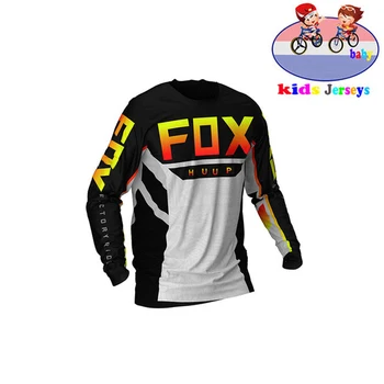 Deti Off Road ATV Racing T-Shirt Huup Fox Bicykli jazda na Bicykli Bike Downhill Jersey Motocykel Jersey Motocross MTB Cyklistické dresy 6159
