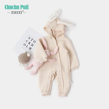 Dieťa Dieťa Dlhý Rukáv vzduchová Vrstva Roztomilý Zajačik Spací Vak Jeseň Ručné Dieťa Bavlna Spánku Vrecia Detské Oblečenie pre Novorodencov 2020 117575