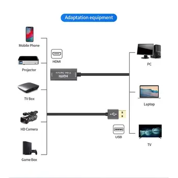 Digitalizačné Karty USB 3.0 1080P 4K HDMI Video Grabber, Záznam, Pole Pre Macbook PS4 Hry PC DVD Kamery Nahrávanie Live Streaming