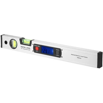 Digitálne Uhlomery Uhol Finder Inclinometer elektronické Úrovni 360 stupňov s/bez Magnety Úrovni uhol svahu test Pravítko 400mm 4784