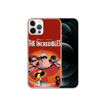 Disney The Incredibles televízia cartoon Telefón puzdro Pre iPhone 11 12 Pro XR XS Max 8 7 6 Plus 6S SE 2020 TPU Prípadoch Mäkké Zadný Kryt 1391