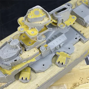 DIY Model Lode Drevené Paluby Maskovanie List pre 1/350 Rozsahu Battleship Bismarck Model CY350081 Pre Trumpeter 05358 30670