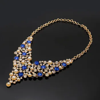 Dobrý Ušľachtilý Zlatá Farba Šperky Sady Veľkoobchod Nigérijský Svadobné Žena Príslušenstvo Šperky Nastaviť Módne Afriky Korálky Šperky Set 5981