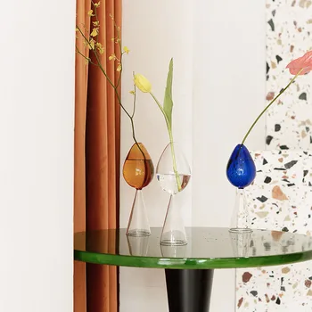 Domov Váza, Domáce Dekorácie, Vázy Sklenené Nádoby Moderné Miestnosti Dekorácie Kvetináč Farba Crystal Hydroponické Kvet Usporiadanie 121
