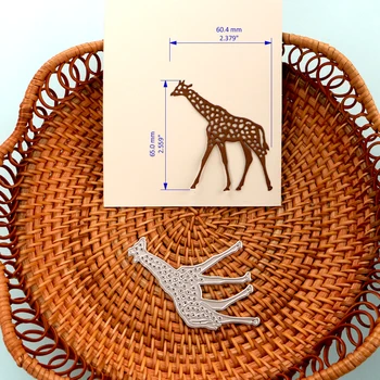 DUOFEN REZANIE KOVOV ZOMRIE žirafa divoké zvieratá, prípravky na DIY Zápisník Papier Album 2021 nové