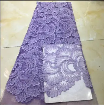 Embroideried tylu Čipky textílie 5 metrov Afriky