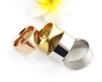 Európske a Americké módne pár jednoduchých krúžok rose gold titánové ocele krúžok ženské šperky