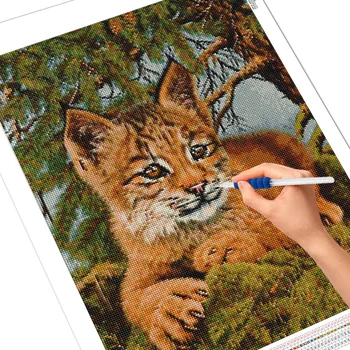 Evershine Diamond Maľovanie Tiger Ručné Darček 5D DIY Diamond Výšivky Zvierat Plavidlá Súprava Domáce Dekorácie